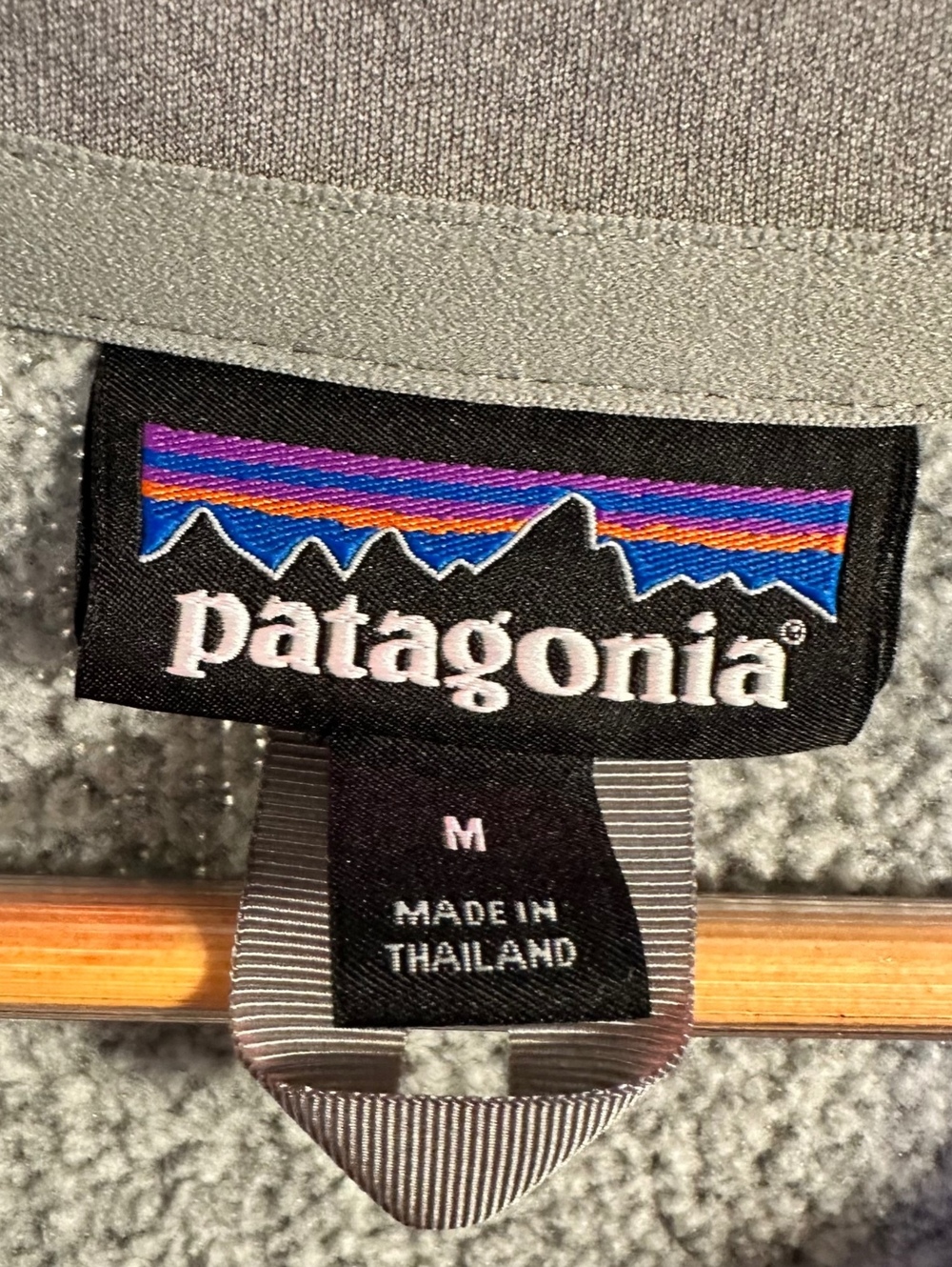Patagonia M Fleece Pullover Women's Gray Sweater Knit Quarter Zip Fleece Outdoor - Picture 8 of 9